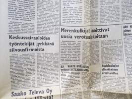 Pohjolan Työ 18.3.1976 -sanomalehti