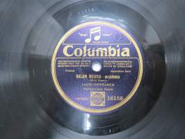 Columbia  16158 Lauri Herranen - Salon ruusu -masurkka / Keski-yön valssi -savikiekkoäänilevy / 78 rpm 10&quot; record