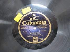 Columbia 7790, Leo Kauppi - Oi, tyttö tule / Meren aallot -savikiekkoäänilevy / 78 rpm 10&quot; record