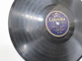 Columbia DY 291, Eugen Malmstén - Suudelma kolmasti päivässä / Sinipunainen satu -savikiekkoäänilevy / 78 rpm 10&quot; record