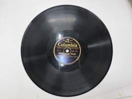 Columbia DY 74, Ramblers orkesteri - Carmen Sylva -valssi / Rytmi pojat - Roses from the Orient (Ruusuja Itämailta) -savikiekkoäänilevy / 78 rpm 10&quot; record