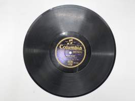 Columbia 16142, Hannes Saari - Tämä maa / Volgan aallot -savikiekkoäänilevy / 78 rpm 10&quot; record