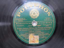 Polyphon X.S42718, J. Ekberg - Miks oi armas kyynel sun silmäs täyttää / Pusta uinuaa -savikiekkoäänilevy / 78 rpm 10&quot; record
