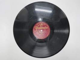 Finlandia P 148, Vilho Kari - Maailman onnellisin / Anja Sini - Kaunein ruusu -savikiekkoäänilevy / 78 rpm 10&quot; record