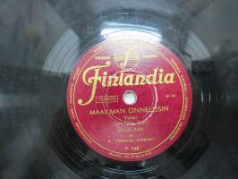 Finlandia P 148, Vilho Kari - Maailman onnellisin / Anja Sini - Kaunein ruusu -savikiekkoäänilevy / 78 rpm 10&quot; record