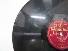 Finlandia P 148, Vilho Kari - Maailman onnellisin / Anja Sini - Kaunein ruusu -savikiekkoäänilevy / 78 rpm 10&quot; record