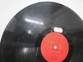 Finlandia P 147, Georg Malmstén - Puomien partahilla /  Musta Hermanni -savikiekkoäänilevy / 78 rpm 10&quot; record