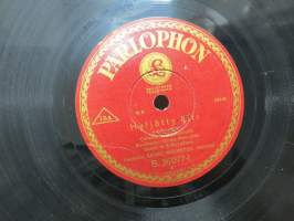 Parlophon B. 36077, Georg Malmstén - Hyljätty äiti / Vangin muistelmia -savikiekkoäänilevy / 78 rpm 10&quot; record