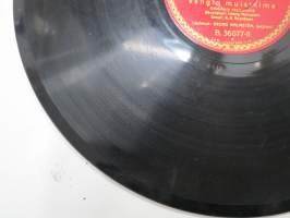 Parlophon B. 36077, Georg Malmstén - Hyljätty äiti / Vangin muistelmia -savikiekkoäänilevy / 78 rpm 10&quot; record