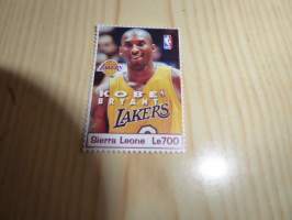 Kobe Bryant, Los Angeles Lakers, NBA, alkuperäinen ja käyttämätön postimerkki vuodelta 2004.