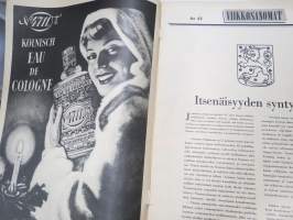 Viikko Sanomat 1953 nr 49, 10.12.1953, Kansikuva Suurkirkko, Suomalaissiirtolainen Eric Kaipainen hirtetään Kanadassa?, Aatos Karén - navetta oljesta Lammi - Ylänne