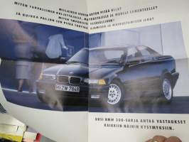 BMW 300-sarja 1990 - ajamisen uusi ilo -myyntiesite / sales brochure