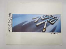 Volvo 740 / 760 kartanoautot -myyntiesite / sales brochure