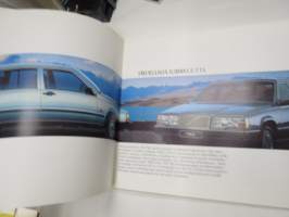 Volvo 740 / 760 kartanoautot -myyntiesite / sales brochure