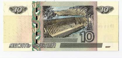 Venäjä  10 ruplaa  1997 seteli