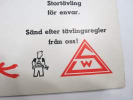 Wilhelm Schaumann - Schaumann plattor - Vad skall barnet heta? -reklam / tävlingsinfo Oy Mainos-Taucher-Raklam Ab:n jäämistöä