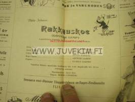 Helsingin Kansanteatteri - Työväenteatteri (Ylkioppilastalossa) Näytäntökausi 1949-1950 -ohjelmakirja
