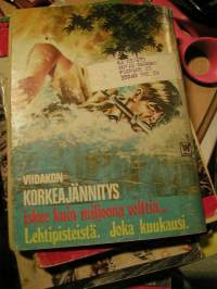 korkeajännjtys.  kovan onnen luti nr 9 1973 ,matkalla mennneisyyteen , VAKITA.N tarjous helposti s-m koko  paketti 19x36 x60 cm paino 35kg 5e