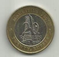 Mauritius 20 Rupees 2007   - ulkomainen kolikko