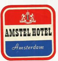 Hotel Amstel Amsterdam - matkalaukkumerkki, hotellimerkki