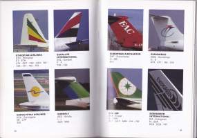 Airline Tail Colours - Lentoyhtiöiden lentokoneiden pyrstöväritykset/-kuvat/-logot. 485 lentoyhtiöiden tunnistusta helpottavaa kuvaa