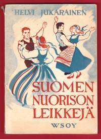 Suomen nuorison leikkejä, 1945. 145 leikkiä, sekä kansallisia laulu- ja piirileikkejä että monipuolisia liikuntaleikkejä