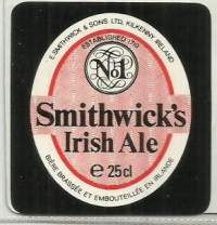 Smithwicks Iris Ale  olutetiketti