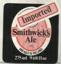 Smithwicks Ale  olutetiketti