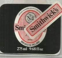 Smithwick´s Ale  olutetiketti