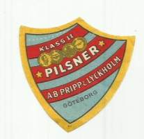 Pilsner Klass II  olutetiketti