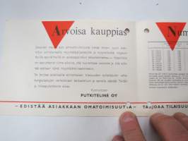 Putkiteline myymäläkalusteet -myyntiesite / brochure