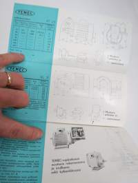 Temec vaihdemoottorit (sähkömoottorit) -myyntiesite / brochure