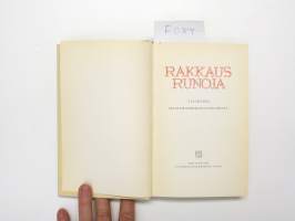 Rakkausrunoja - valikoima maailmankirjallisuudesta
