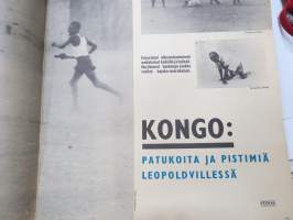Viikko-Sanomat 1960 nr 44, 28.10.1960, Kongon mellakat, Italialaista kauneutta Kalastajatorpalla, Kultaisen iän juhlaa Heinolassa, Mäntsälän liikenneviidakko, ym.