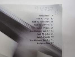 Saab 9-3, 9-5 2000 myyntiesite / sales brochure