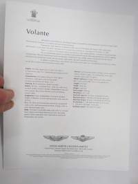 Aston Volante -myyntiesite / sales brochure