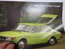Saab 99GL Combi Coupé -myyntiesite / sales brochure