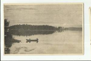 Kaunis Karjala  -  paikkakuntapostikortti postikortti luovutettu alue kulkematon