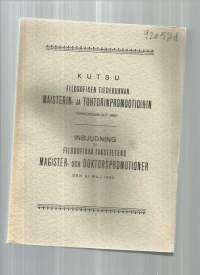 Filosofian maisterin- ja tohtorinpromootiot  1950 : Helsingin yliopisto. Filosofinen tiedekunta ; Linkomies, Edwin