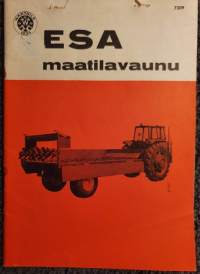 ESA maatilavaunu -teknisiä tietoja, käyttöohje ja varaosaluettelo