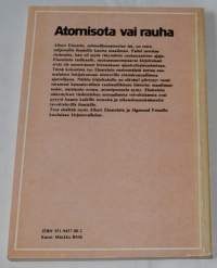 Atomisota vai rauha Maailma Albert Einsteinin silmin