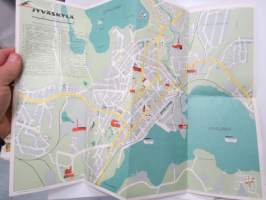 Jyväskylä -matkailuesite - kartta / travel brochure
