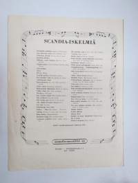 Laulu kahdesta pennistä (suomalaiset sanat Saukki) - canzone da due soldi, säveltänyt C. Donida -nuotit / notes