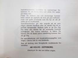 Volvo N12 Instruktionsbok -käyttöohjekirja / operator´s manual in swedish