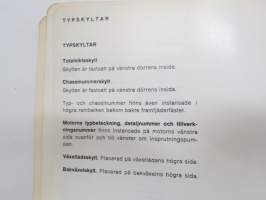 Volvo F89, G89 Instruktionsbok + tillägg -käyttöohjekirja + lisäosa / operator´s manual in swedish