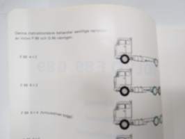 Volvo F89, G89 Instruktionsbok -käyttöohjekirja / operator´s manual in swedish