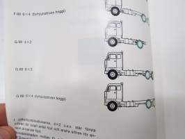 Volvo F89, G89 Instruktionsbok -käyttöohjekirja / operator´s manual in swedish