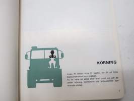 Volvo F89, G89 Instruktionsbok -käyttöohjekirja / operator´s manual in swedish