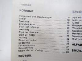 Volvo N7 Instruktionsbok -käyttöohjekirja / operator´s manual in swedish