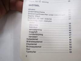 Volvo N7 Instruktionsbok -käyttöohjekirja / operator´s manual in swedish